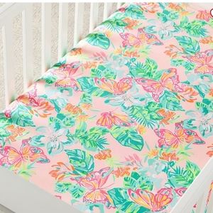 Lilly Pulitzer Isle Be Back Organic Crib Fitted Sheet